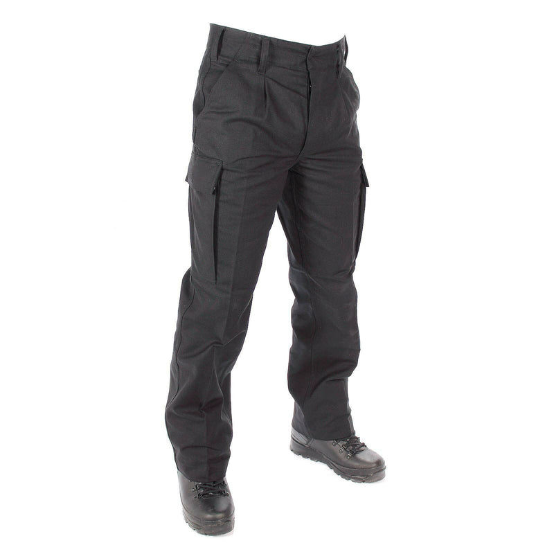 Echt Duitse leger kwestie Moleskin Pants Field Combat BW zwarte broek Nieuw