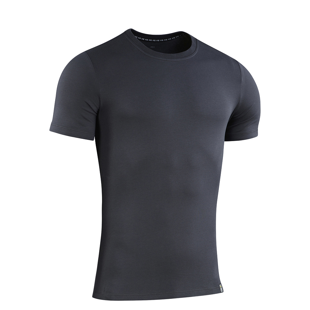 M-TAC 93/7 Zomer T-shirt Lichtgewicht Stretch Katoen Korte Mouw Donkergrijs