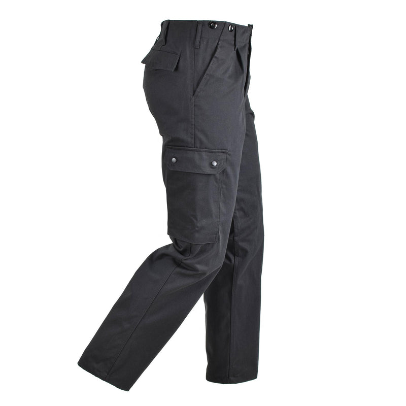 Pantalon cargo BDU de style armée allemande, pantalon classique d'uniforme de combat durable noir