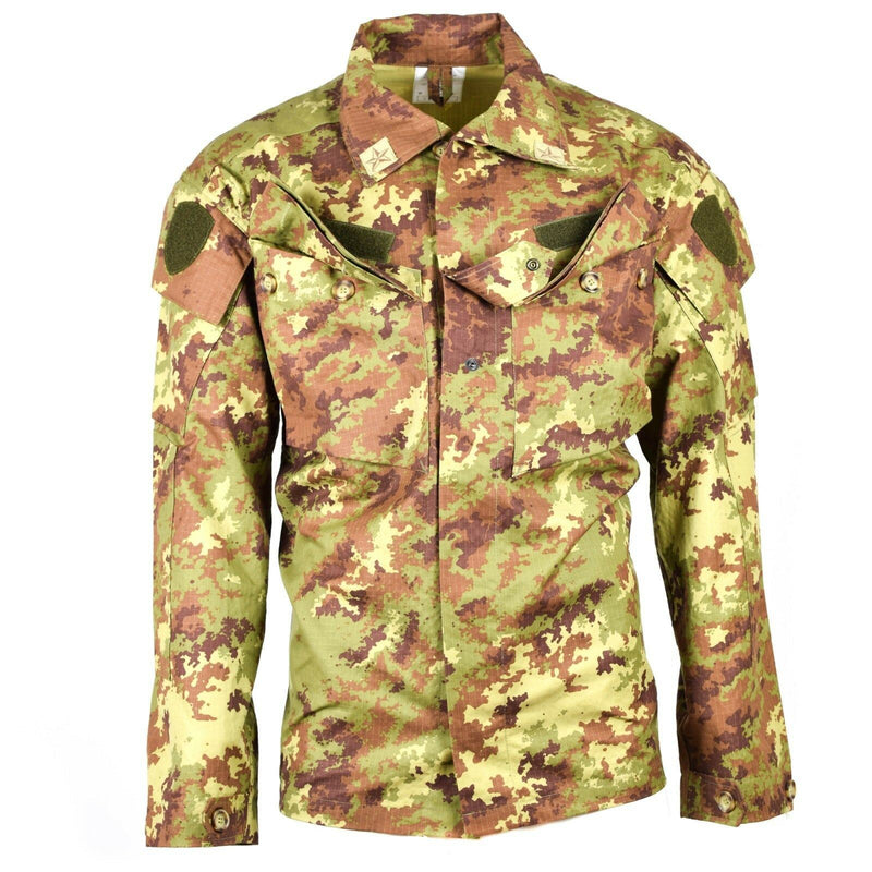 Véritable veste de combat de l'armée italienne Rip Stop Vegetato camouflage ACU NEUF