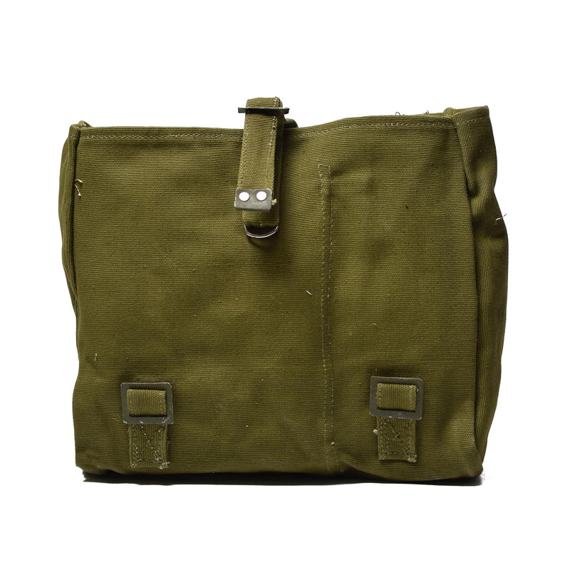 Sac de transport original de l'armée roumaine, étui à bandoulière vert pour surplus militaire