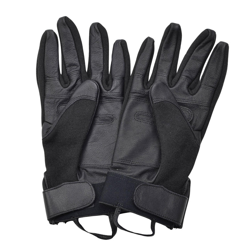 Gants de combat tactiques d'origine de l'armée néerlandaise, paumes en cuir, protection des articulations, NEUF