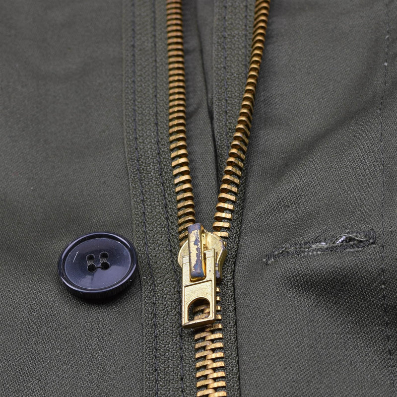 Veste d'uniforme de campagne militaire grecque originale M65 parka de surplus de l'armée olive NEUF