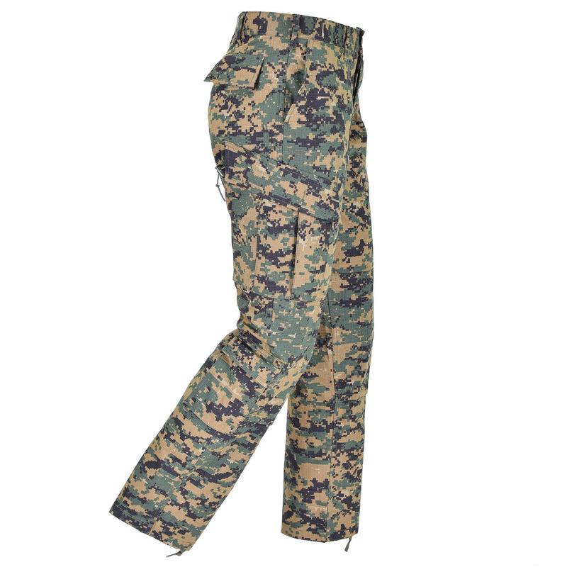 Mil-Tec Brand U.S. Army Style Digital Woodland Camo Pants Field Troop Trousers