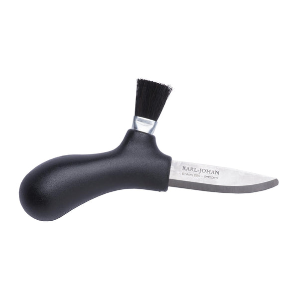 Couteau à cueillir les champignons MORAKNIV lame fixe en acier inoxydable recyclé brosse Noir