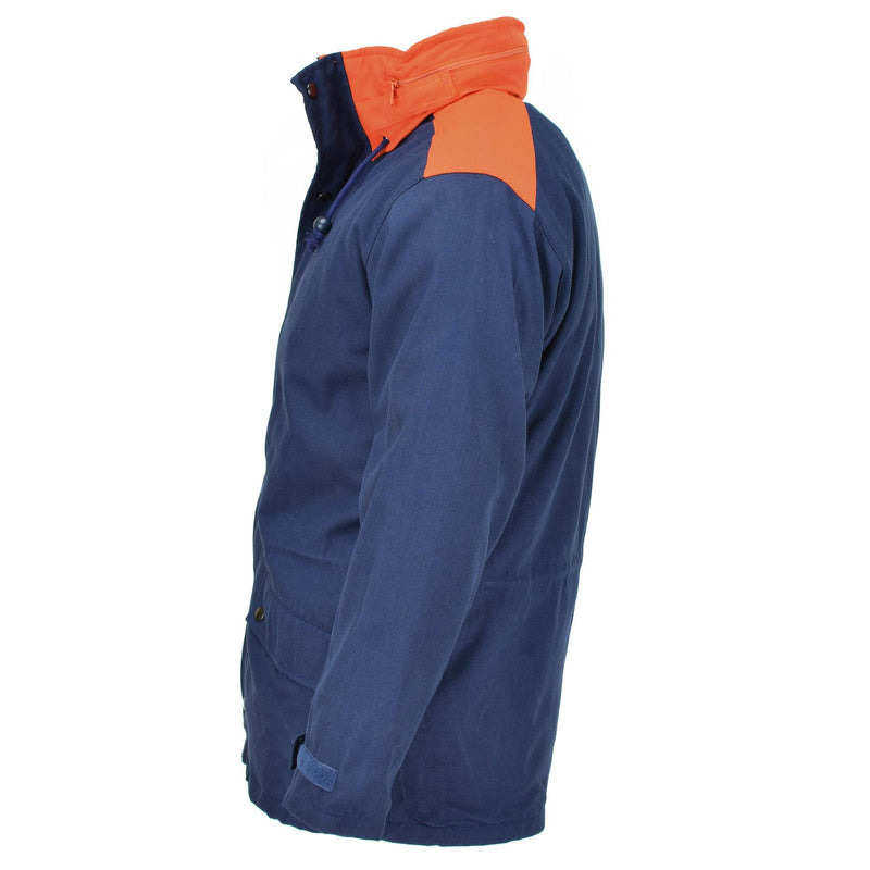Originele Italiaanse trilamineerde marine parka jas vintage waterdicht nieuw nieuw