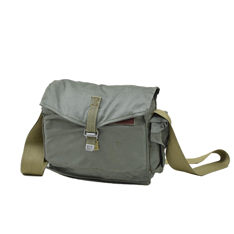 Sac de transport pour masque à gaz de l'armée polonaise authentique Pochette d'épaule universelle Olive