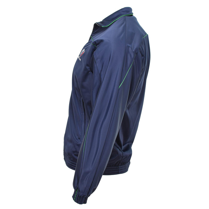 Veste de sport de survêtement originale de l'armée française, haut de costume de vêtements de sport, chemise bleue NEUF