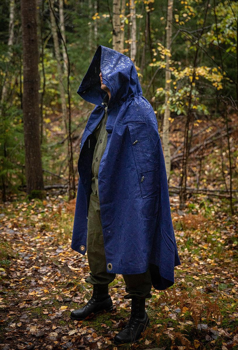 Bâche de tente militaire roumaine originale bleue imperméable 1,80 x 1,80 cm Surplus