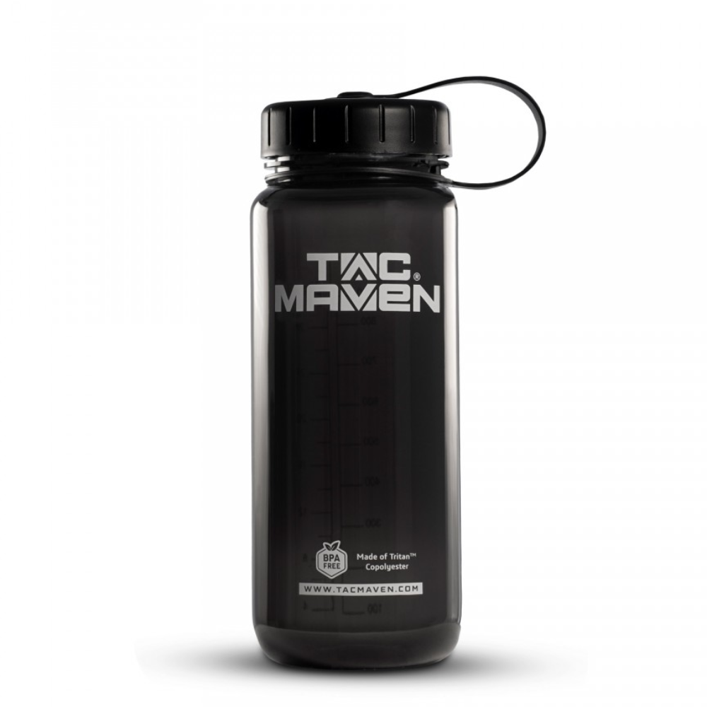 TAC MAVEN Norman Tritan Bouteille d'eau sans BPA 650 ml pour l'extérieur Noir