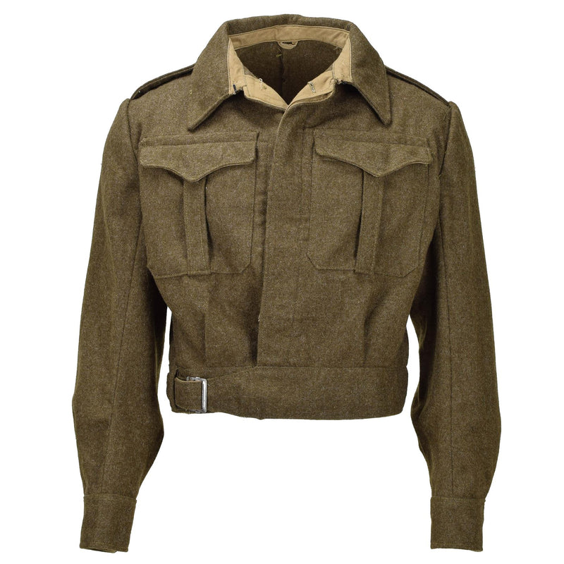 Original Grieks leger Eisenhower Ike Jacket Olive Wool Vintage Field Militair