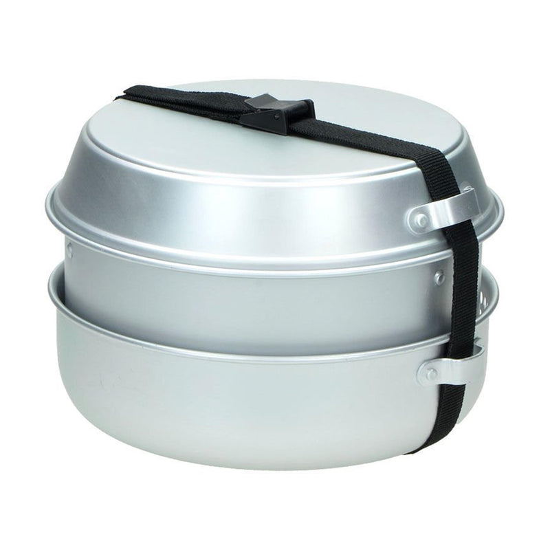 Ensemble de réchaud de camping MIL-TEC, kit de batterie de cuisine d'extérieur, brûleur à alcool, casserole en aluminium