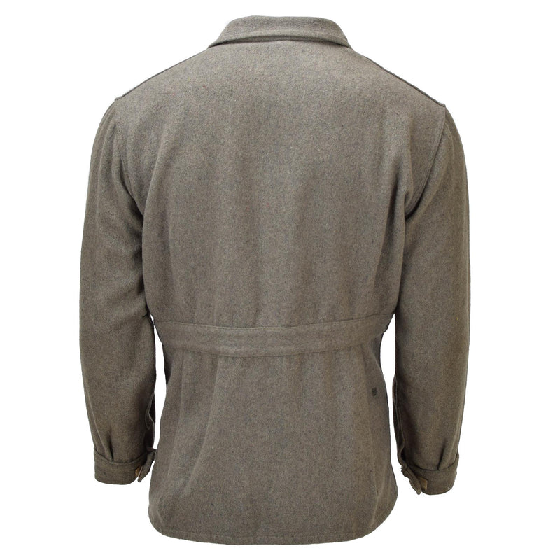 Veste de cérémonie italienne originale en laine olive, uniforme vintage, poignets réglables