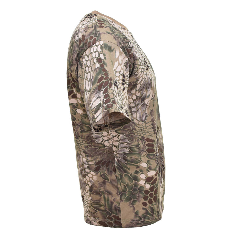 T-shirt militaire américain de marque MFH, sous-vêtement à manches courtes, motif camouflage serpent FG