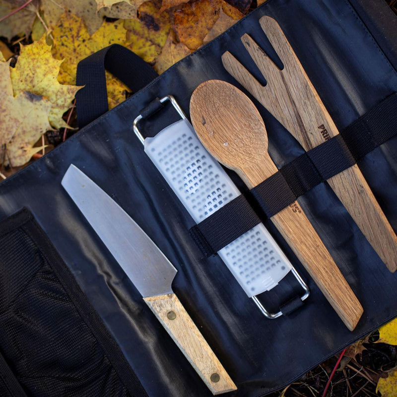 Primus Campfire Prep Set Outdoor Camping Utsil Kit Wandelmes Lepel Vork