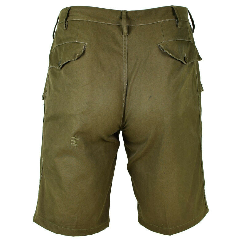 Echte Italiaanse legerhorts Olive Chino Militair veld Bermuda Vintage BDU