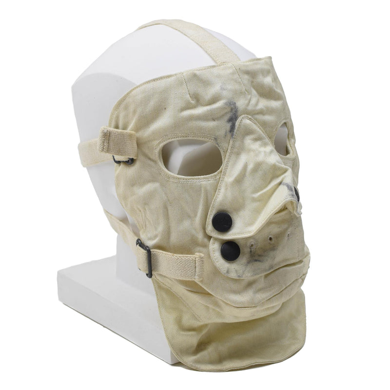 Véritable masque facial effrayant pour temps froid en para-aramide réglable effrayant blanc cosplay