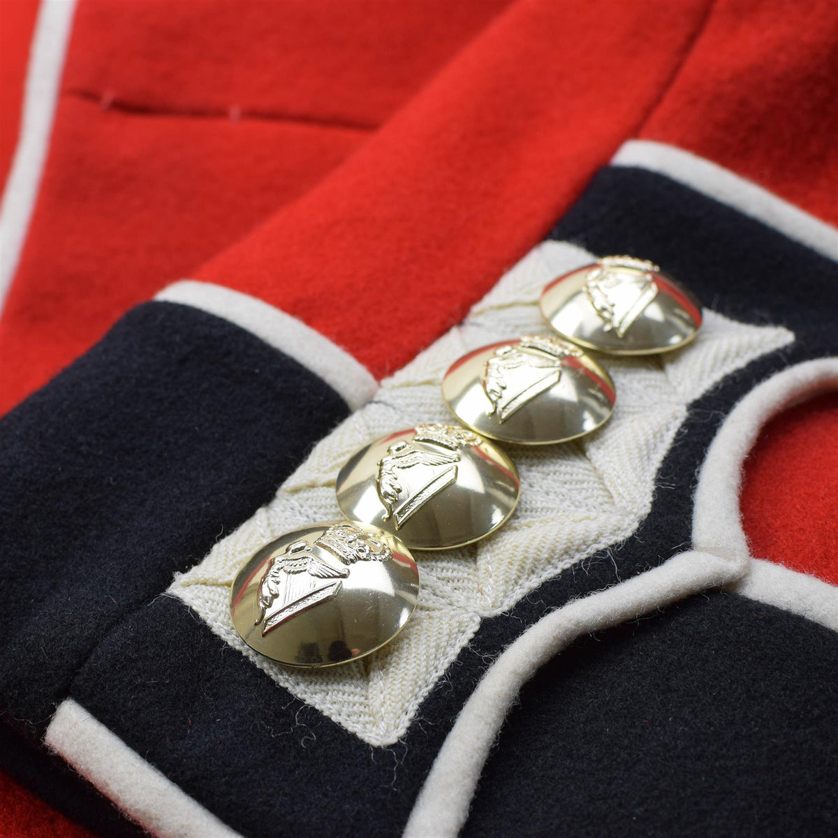 Echte Britse legerjas uniform tuniek rode jurk scharlaken bewakers cavalerie