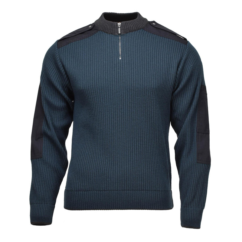 Originele Nederlandse militaire trui winter sport pullover koud weer jumper blauw