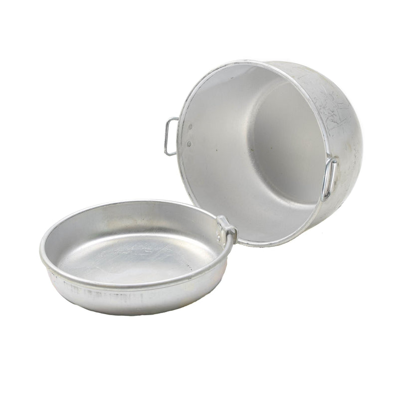 Originele Bulgaarse militaire vintage puinhoop kit wandelen camping vuurpot pan nieuw