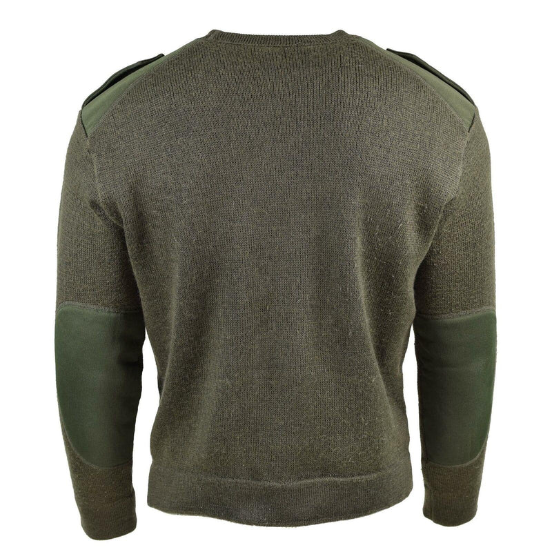 Véritable Pull Armée Française Olive Commando Militaire Homme Pull Col Rond NEUF
