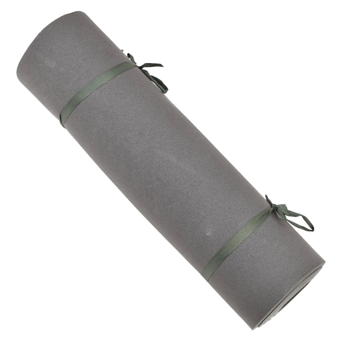 Tapis de couchage en mousse militaire allemand d'origine enroulable Camping randonnée gris noir