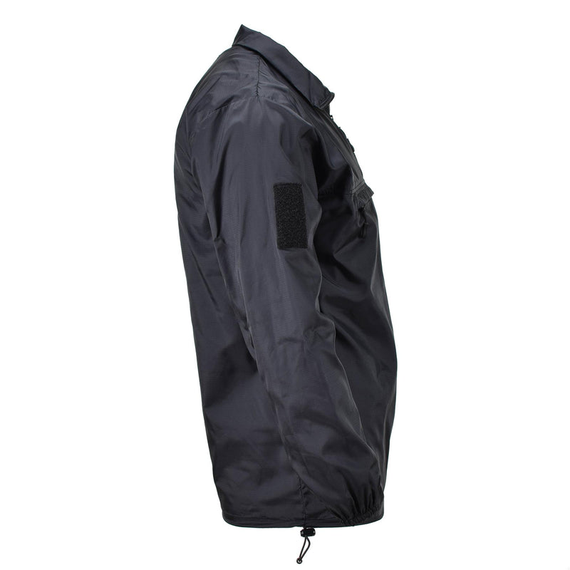 Chemise coupe-vent de marque TACGEAR noire légère pour camping, randonnée, extérieur, ripstop