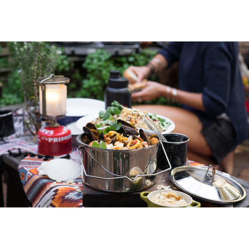 Marmite Primus CampFire en acier inoxydable 3L pour camping, randonnée, ustensiles de cuisine d'extérieur