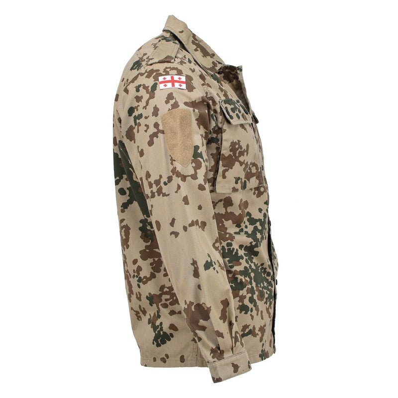 Chemisier de campagne authentique de l'armée géorgienne, chemises tactiques de terrain camouflage tropentarn