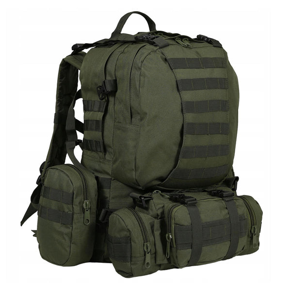 Sac à dos tactique MIL-TEC DEFENSE ASSEMBLY PACK avec ceinture amovible olive