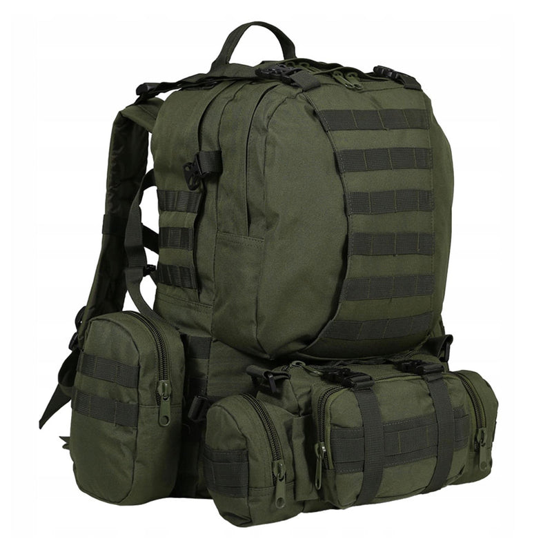 Sac à dos tactique MIL-TEC DEFENSE ASSEMBLY PACK avec ceinture amovible olive