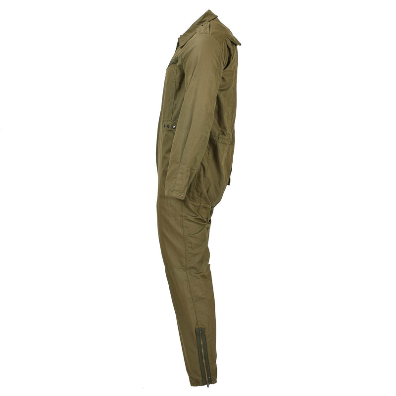 Combinaison de l'armée autrichienne originale verte Nomex résistante au feu