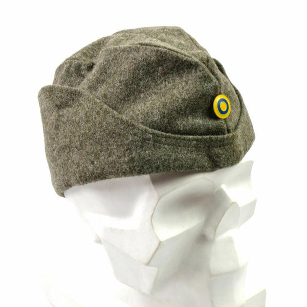 WWII Zweedse leger Winterwol zijkap Militaire veldkap Garrison Hat