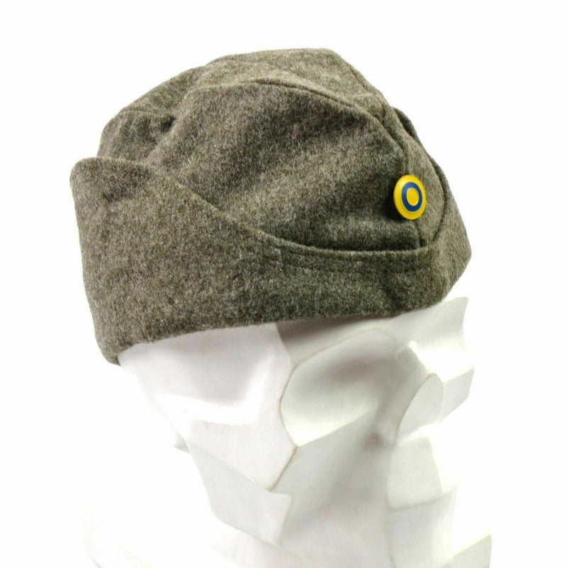 Casquette d'hiver en laine de l'armée suédoise de la Seconde Guerre mondiale, casquette militaire de campagne, chapeau de garnison