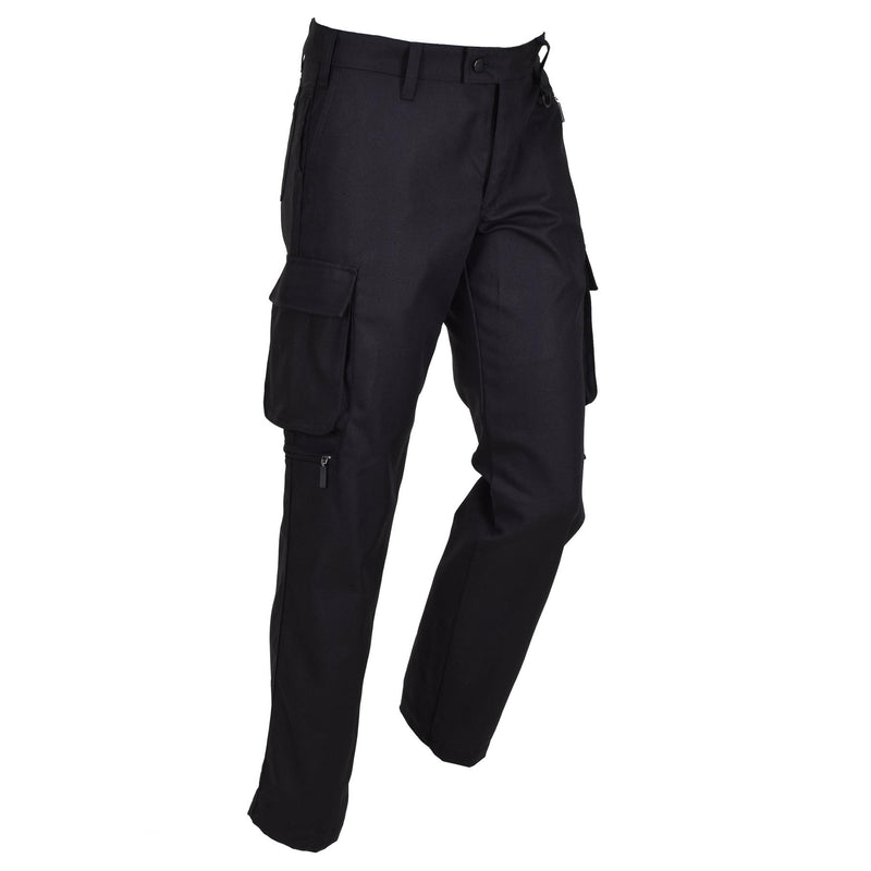 Pantalon de travail noir militaire d'origine danoise Pantalon à anneau en D solide et durable Nouveau