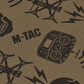 M-TAC microfleece nekbeschermer drone-patroon tactische buitensjaal bruin