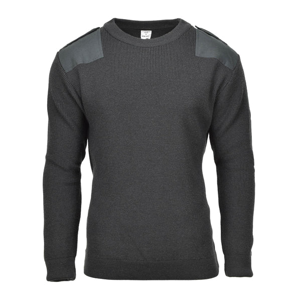 Pull militaire belge original en laine vert foncé, pull chaud et respirant NEUF