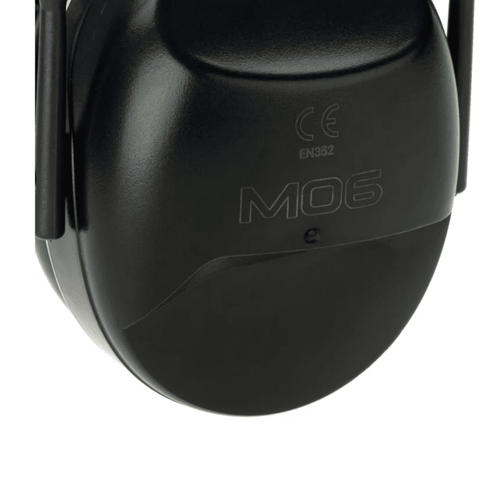 EARMOR M06A Protection auditive passive 24dB NRR Sécurité au travail en extérieur Noir
