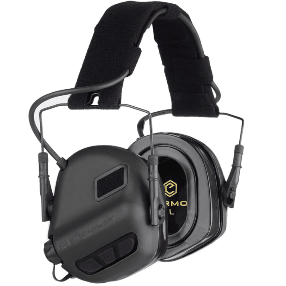 EARMOR M31 Plus Protection auditive électronique cache-oreilles tactique extérieur noir