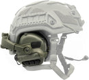 EARMOR M32X Plus Electronic Hearing Protection ARC Rail Headset Olive - GoMilitar