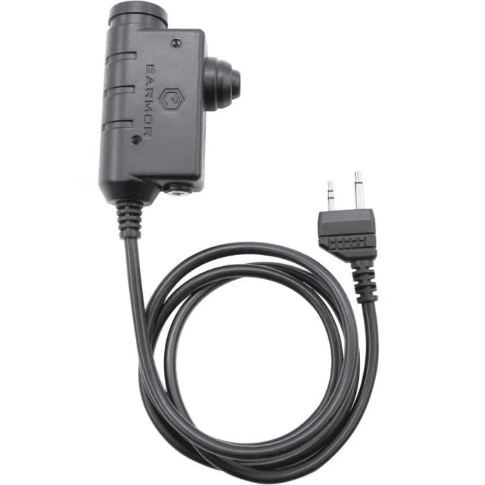 Earmor M51-MID PTT-adapter Midland Radio Headset Bedraad Tactical Gear Zwart