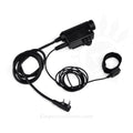 Earmor M52 PTT-adapter Midland 2-pins bekabelde tactische headsetkabel zwart