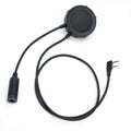 EARMOR M55 PTT-adapter Kenwood Baofeng 2-pins radio-headsetadapter zwart