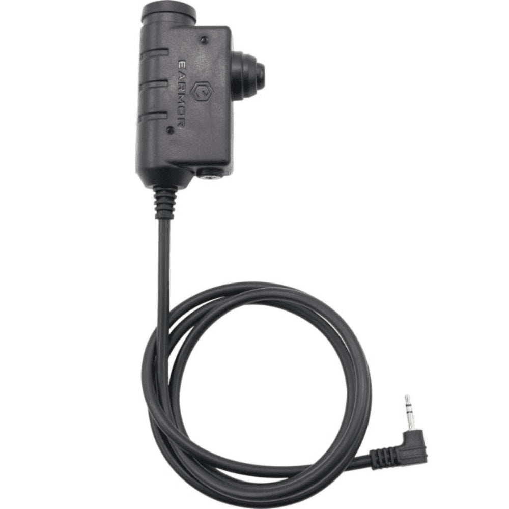 Earmor PTT Adaptateur Motorola 1 Broche Radio Casque Filaire Tactique Noir