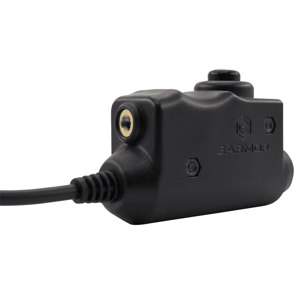 Earmor PTT Adaptateur Motorola 1 Broche Radio Casque Filaire Tactique Noir