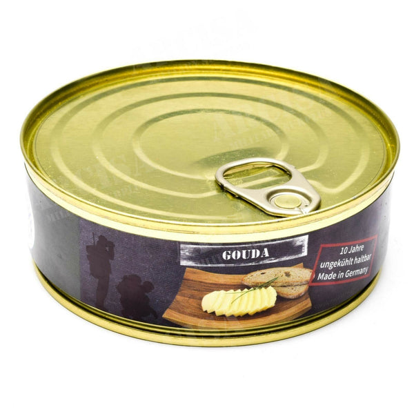 Ration d'urgence pour la survie de l'armée, fromage Gouda en conserve, boîte de 200 g