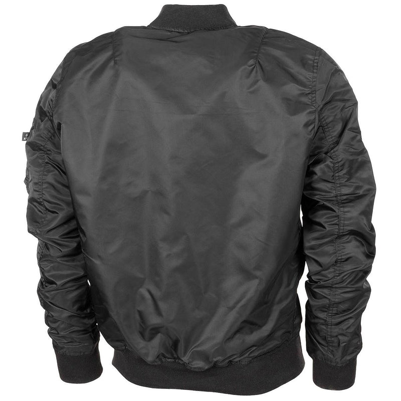 Amerikaanse militaire stijl jas Airforces Crew Uniform Bomber MA1 Winddicht Zwart nieuw