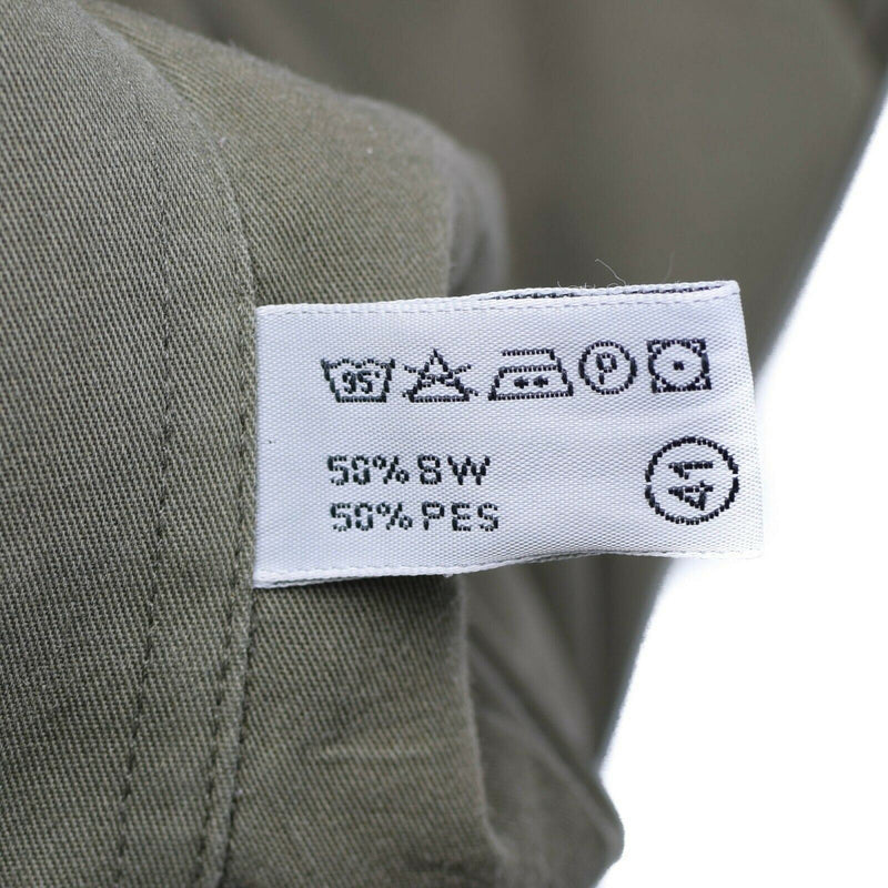 Véritable chemise de l'armée autrichienne M65 OD Combat militaire à manches courtes Olive BDU