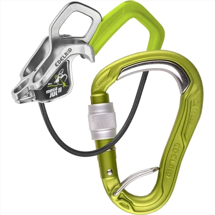 Edelrid Megal Jul Zekeringsset Kogelvrije schroef Automatisch remmen Zekeringsapparaat Oasis - GoMilitar