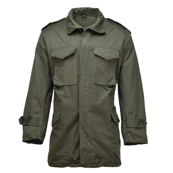 Veste d'uniforme de campagne militaire grecque originale M65 parka de surplus de l'armée olive NEUF